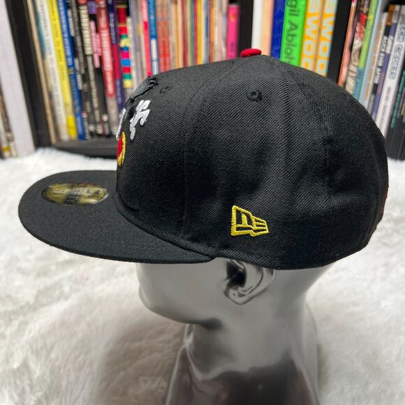 NEW ERA DISNEY MICKEY MOUSE HAT RUNAWAY BRAIN 59FIFTY FITTED HAT 7 3/4 - Picture 4 of 8